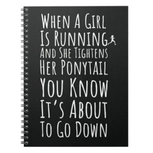 Running Gifts For Girls For Her Women Runner Kids Notebook