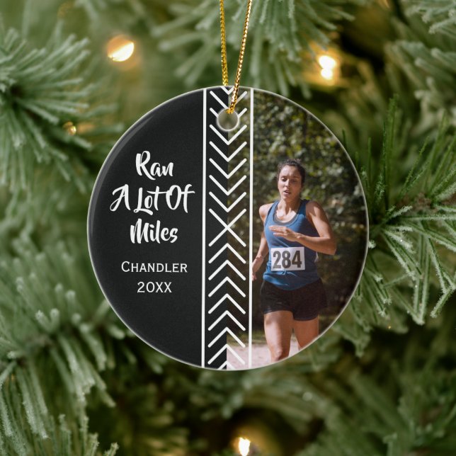 Running Gifts Runner Marathon Miles Marathoner  Ceramic Tree Decoration (Tree)