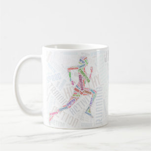 Running girl coffee mug