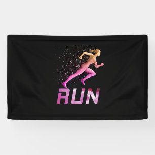 Running Girl for girls runners Banner