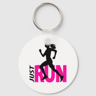 Running girl key ring