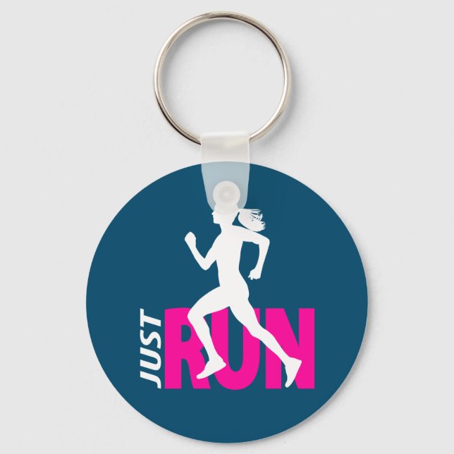 Running girl key ring (Front)