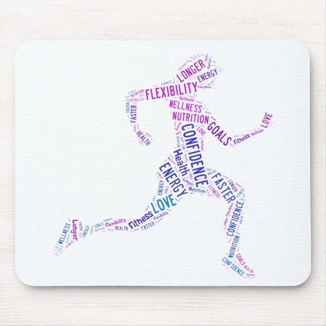 Running girl mouse pad (Front)
