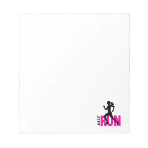 Running girl notepad