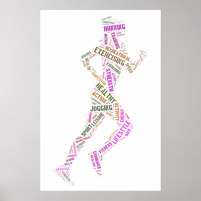 Running girl poster (Front)