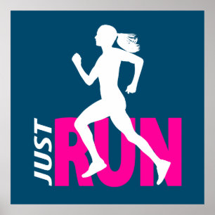 Running girl poster