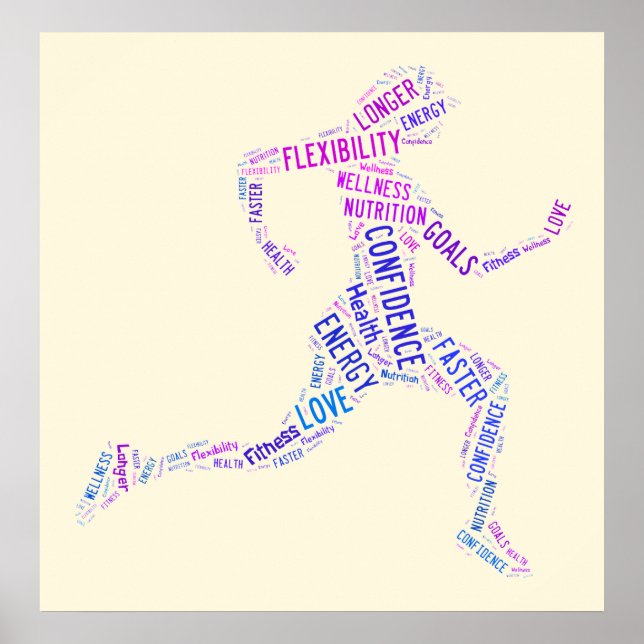 Running girl poster (Front)