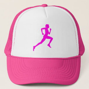 Running girl trucker hat
