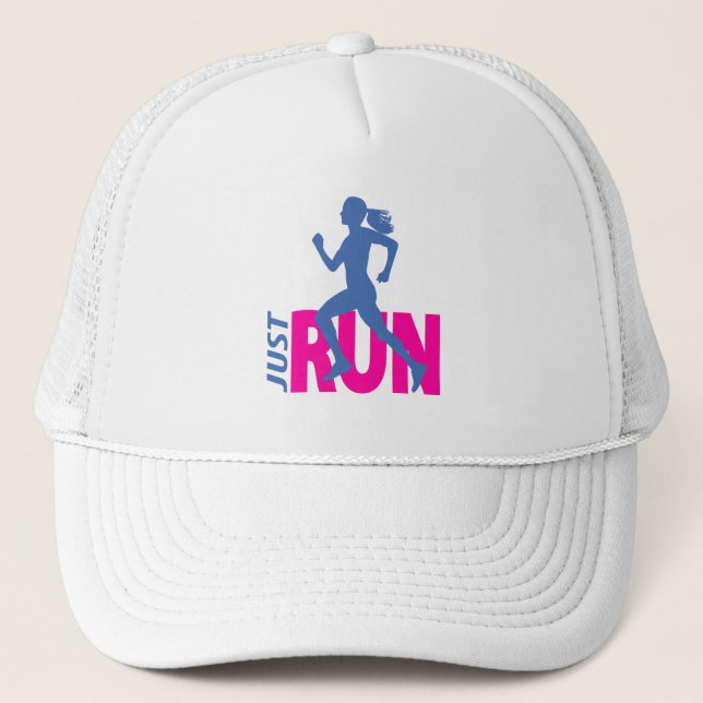 Running girl trucker hat (Front)