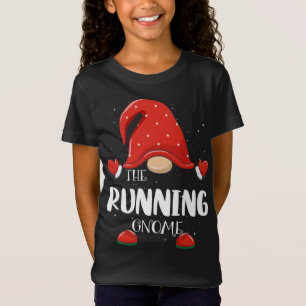 Running Gnome Matching Family Group Christmas Paja T-Shirt