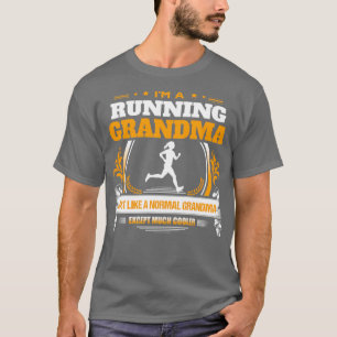 Running Grandma Christmas Gift or Birthday Present T-Shirt
