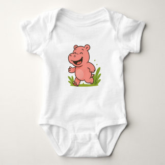 Running Hippo Kids' Shirt