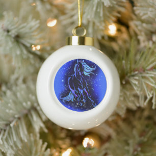 Running Horse Christmas Ornament