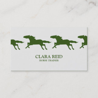 Running Horse CUSTOM COLOR | Business Card