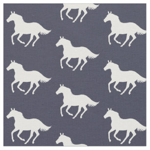 Running Horse Equine Choose Your Colour Fabric