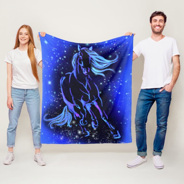 Running Horse Fleece Blanket (In Situ)