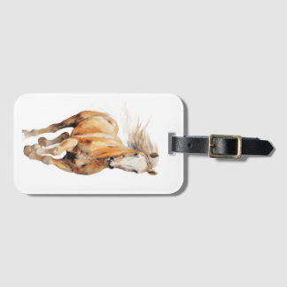 Running Horse Luggage Tag