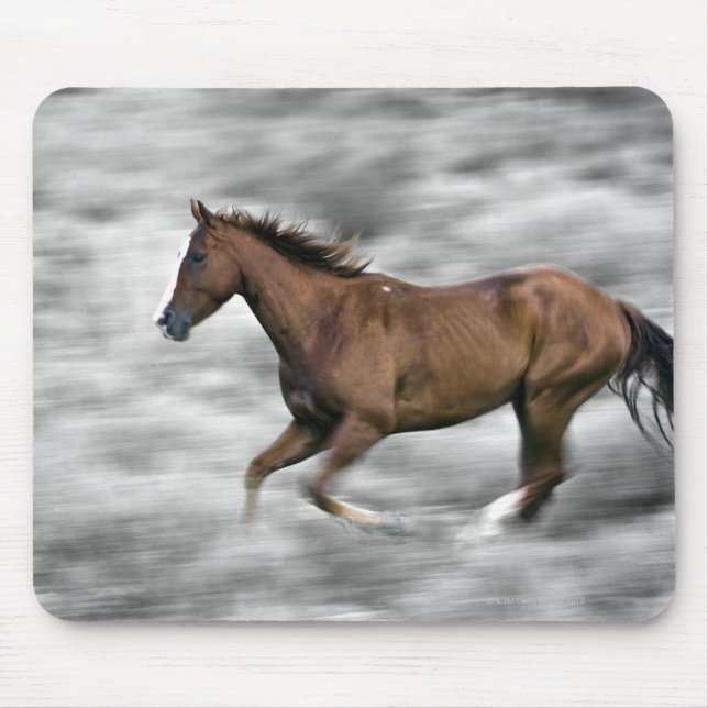 Running horse mouse pad (Front)
