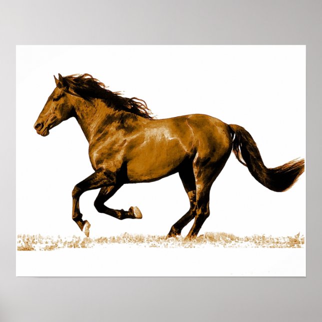 Running Horse Poster (Front)