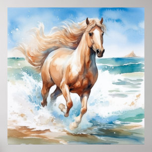 Running Horse Poster
