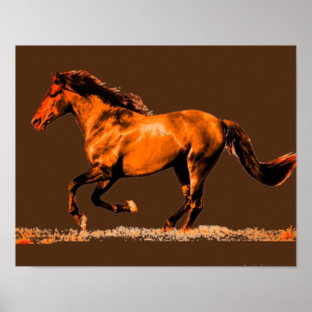 Running Horse Poster (Front)