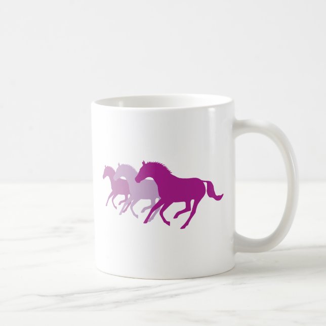Running Horse (Purple) Coffee Mug (Right)