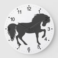 Running horse silhouette - Choose background colou