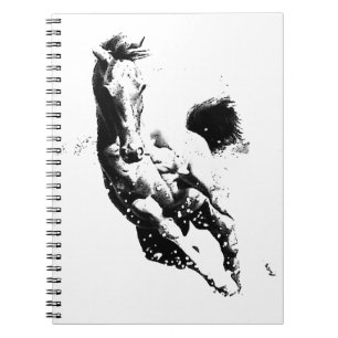 Running Horse Spiral Notebook