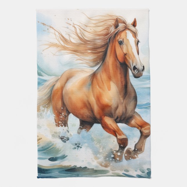 Running Horse Tea Towel (Vertical)