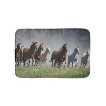 Running Horses Bath Mat
