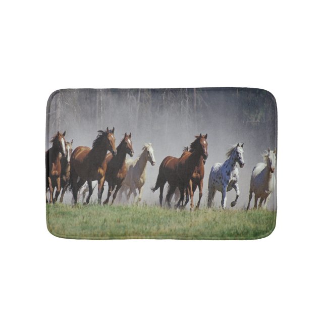 Running Horses Bath Mat (Front)