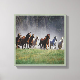 Running Horses Canvas Wall Art