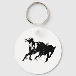 Running Horses Key Ring