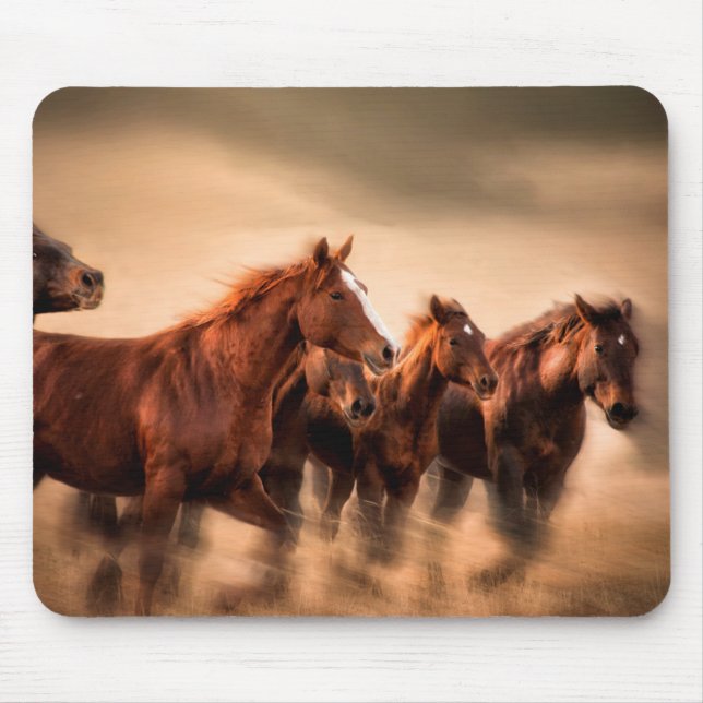 Running Horses Mouse Pad (Front)