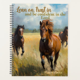 Running Horses Rustic Planner