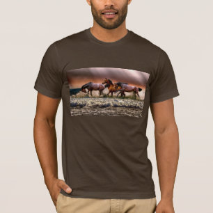 Running horses T-shirt