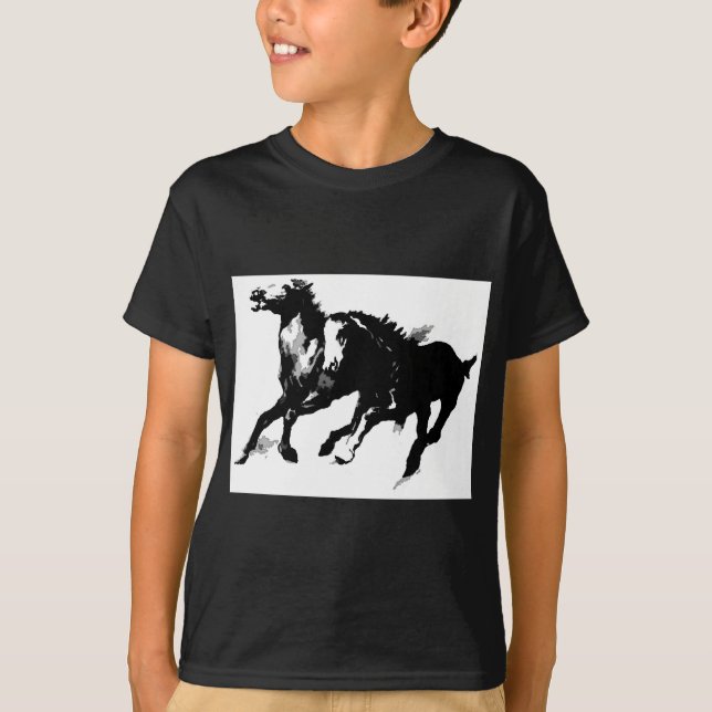 Running Horses T-Shirt (Front)