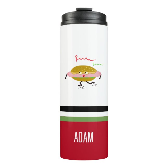 Running hotdog thermal tumbler (Front)
