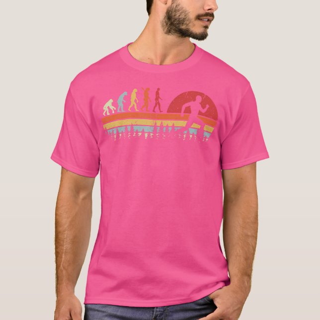 Running Human Evolution Runner T-Shirt (Front)