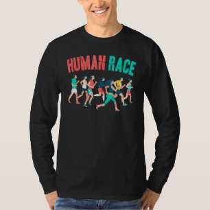 Running - Human Race - Jogging - Run - Marathon -  T-Shirt