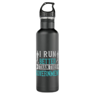 Running I run better than the government 710 Ml Water Bottle