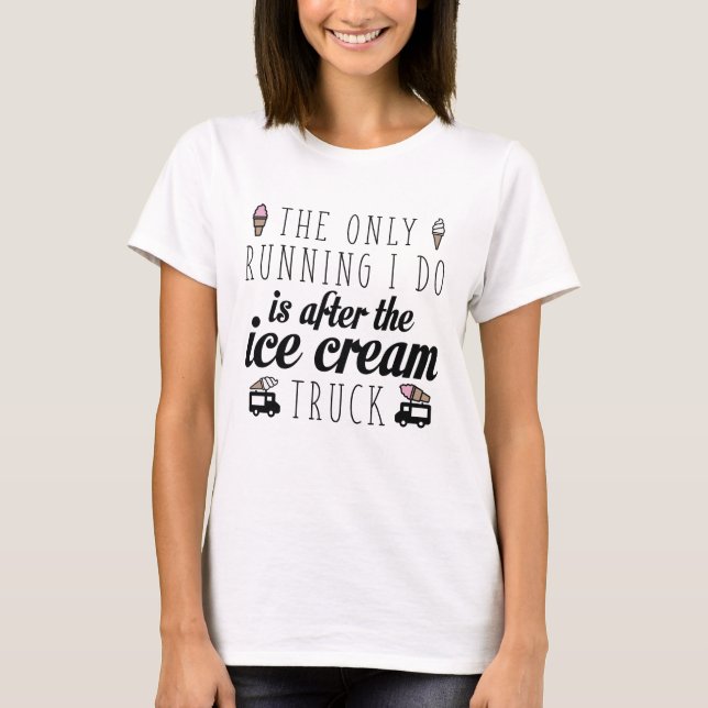 Running Ice Cream T-Shirt (Front)