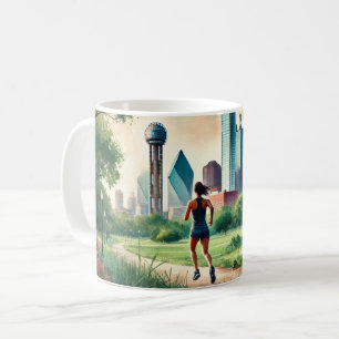 Running in Dallas Texas Coffee Mug