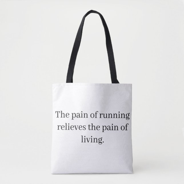 Running inspiration Tote Bag (Front)