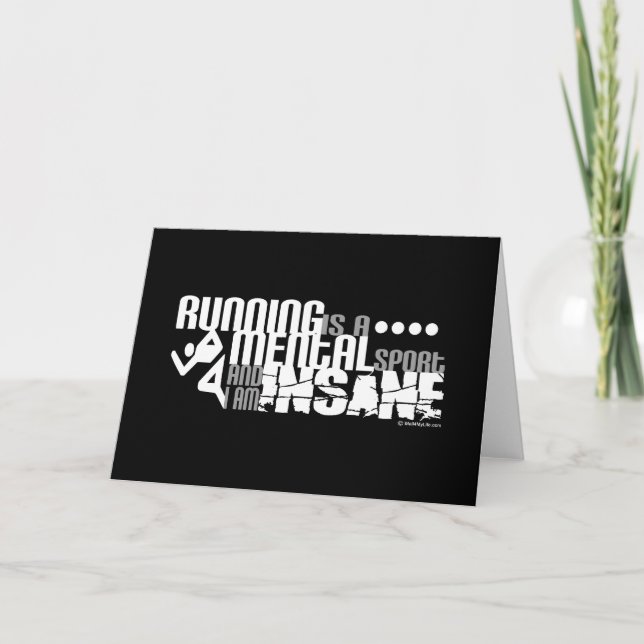 Running is a Mental Sport Card (Front)
