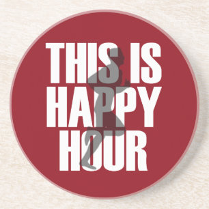 Running Is Happy Hour Coaster