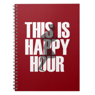 Running Is Happy Hour Notebook