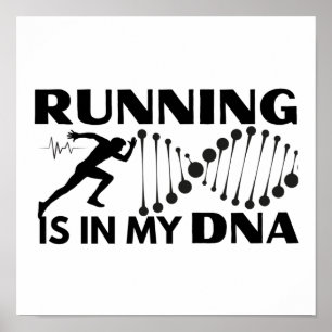 Running Is In My DNA Poster