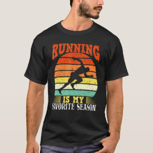 Running Is My Favourite Season Vintage T-Shirt