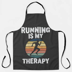 Running Is My Therapy Apron